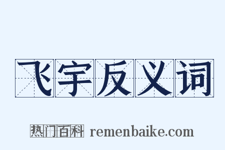 飞宇反义词是什么意思的图片